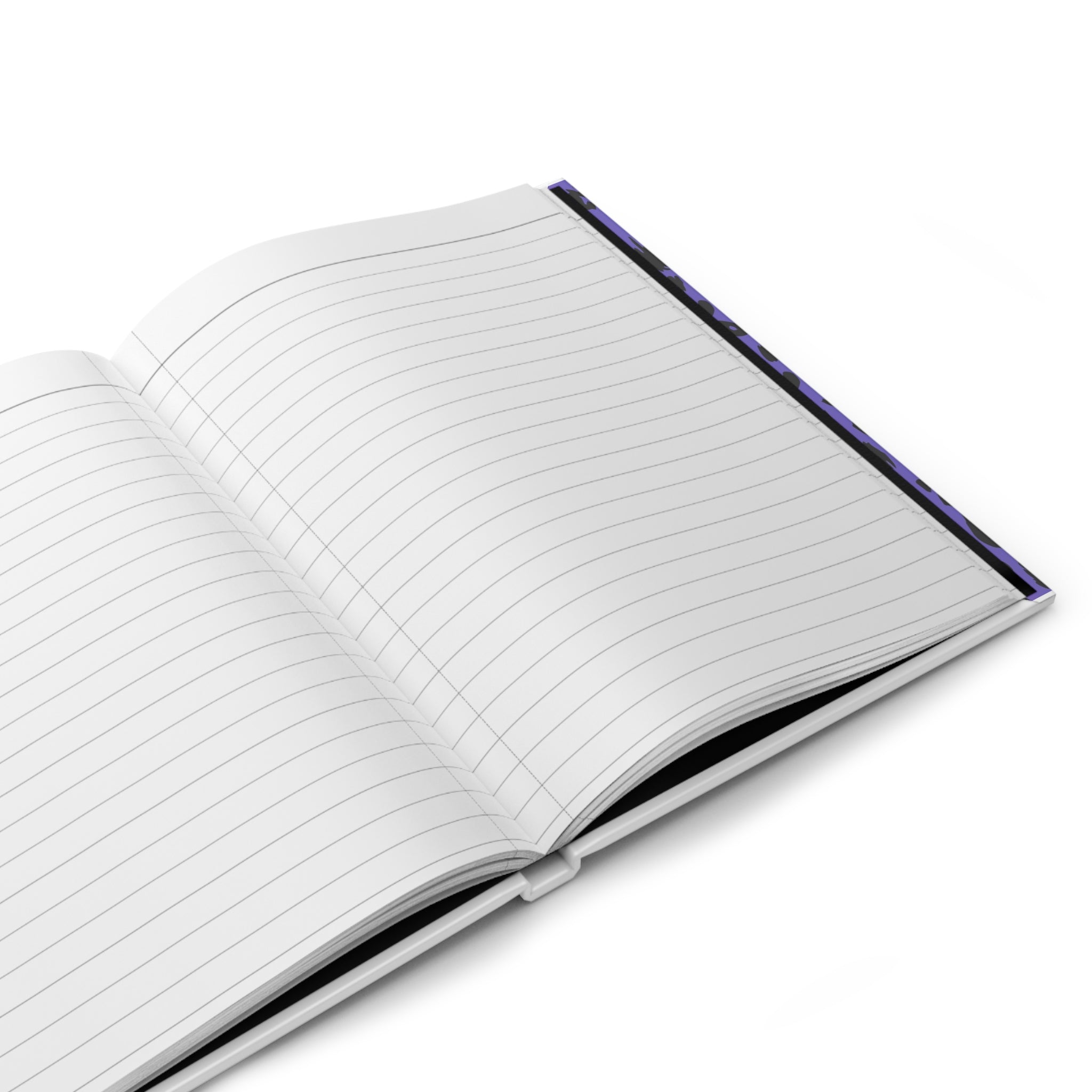 Hardcover Journal — Neon Ombre Leopard Print Notebook