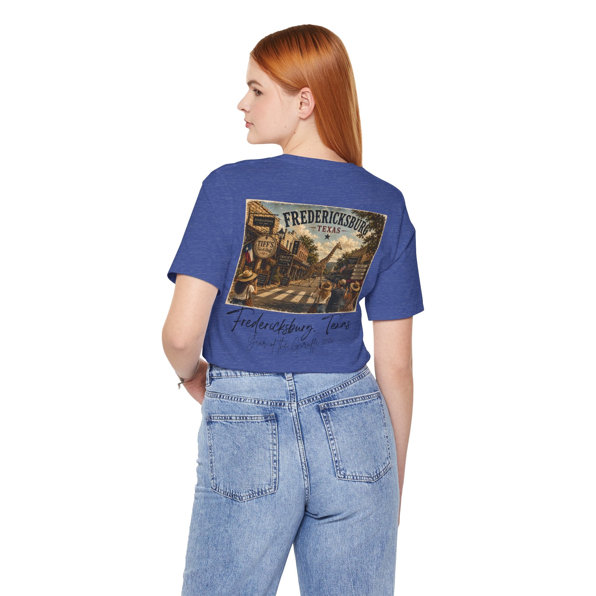Fredericksburg Texas Vintage Street Scene Tee — Retro Travel Souvenir T-Shirt