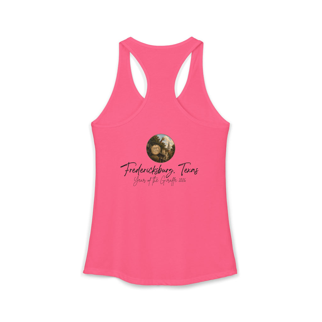 Women's Tank with Vintage Texas Look Featuring One Lost Giraffe