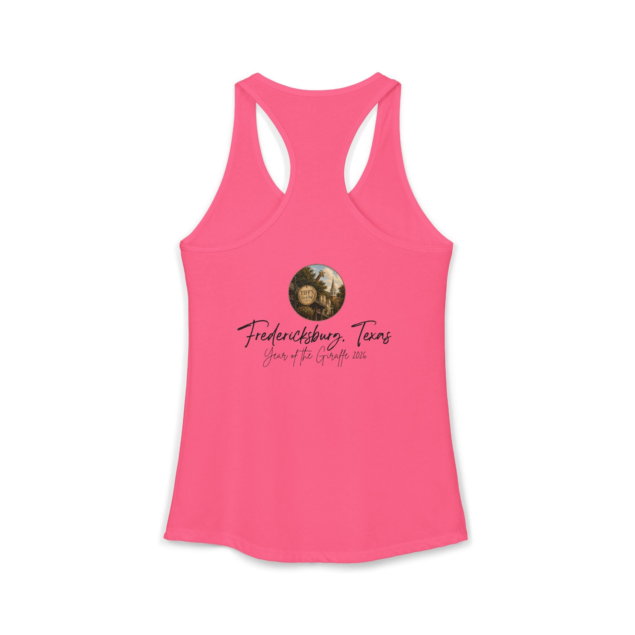 Women's Tank with Vintage Texas Look Featuring One Lost Giraffe