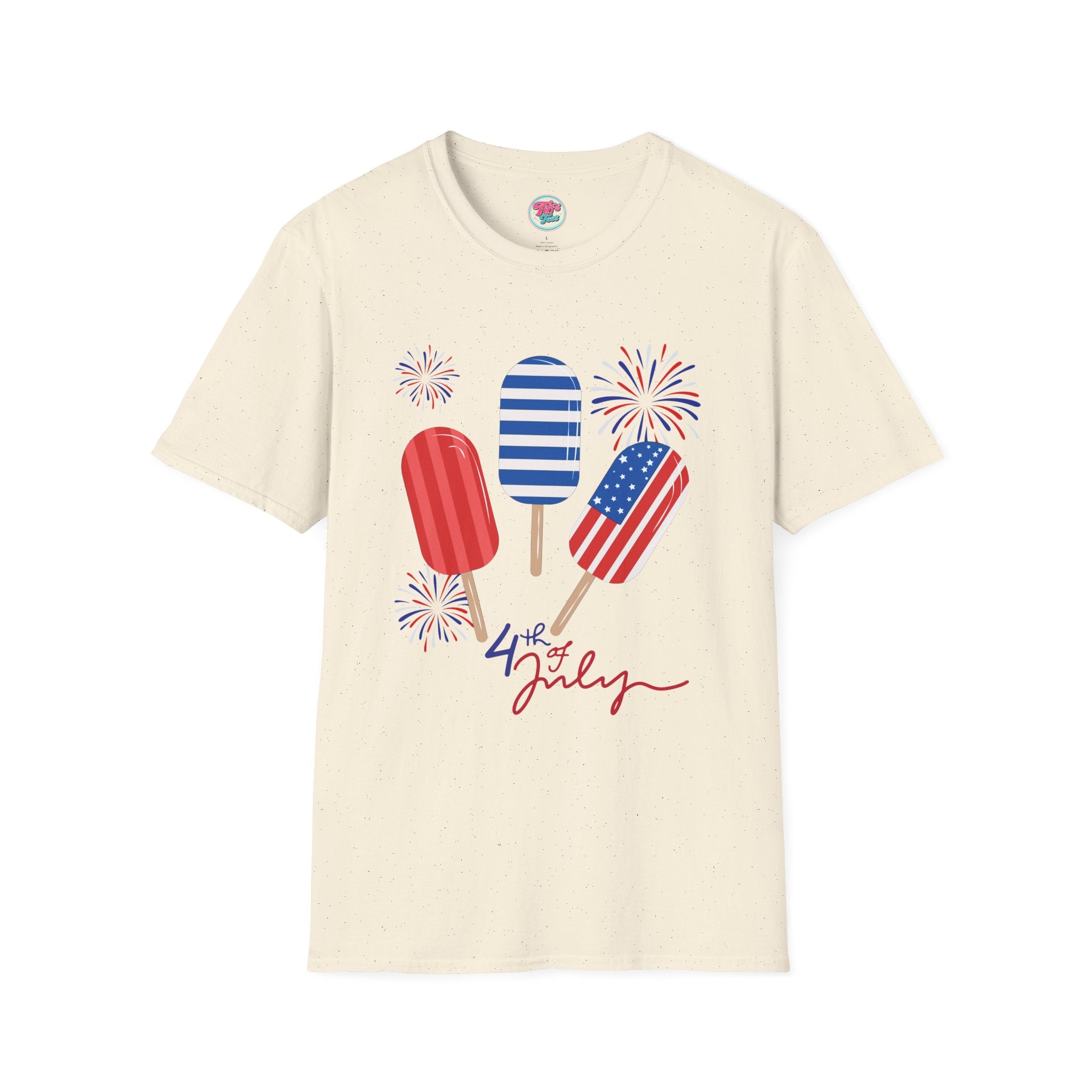 4th of July Popsicle T-Shirt — Patriotic Fireworks Summer Tee
