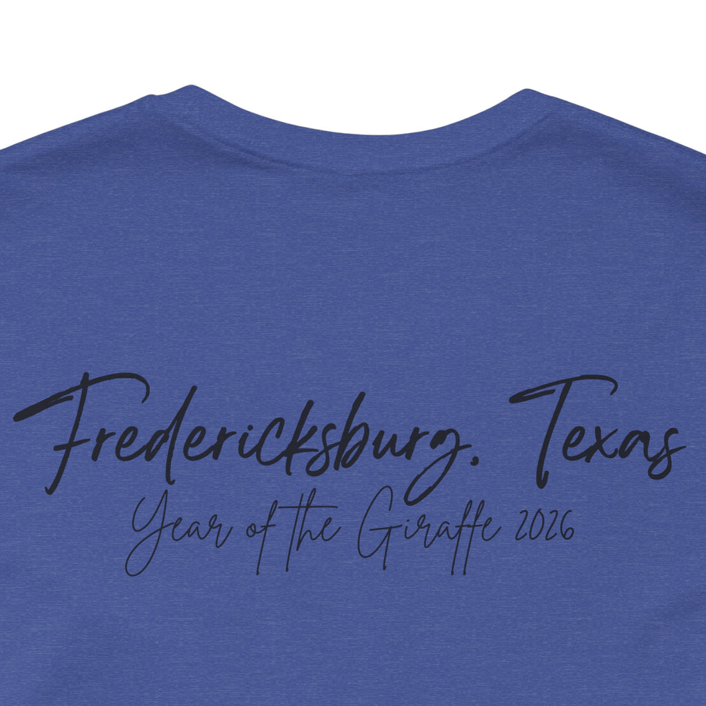 Giraffe Polaroid Photo Tee — "Love, Gracie G.Raffe" Graphic T-Shirt