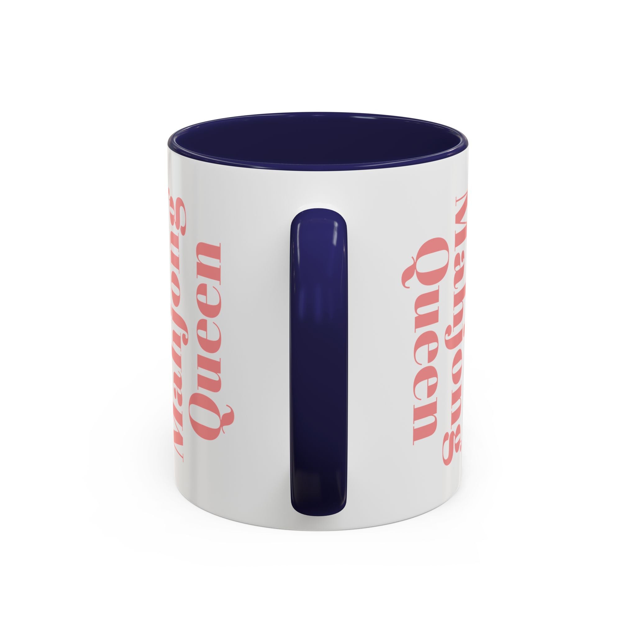 Mahjong Queen Accent Coffee Mug – Retro Tile Design, 11 oz