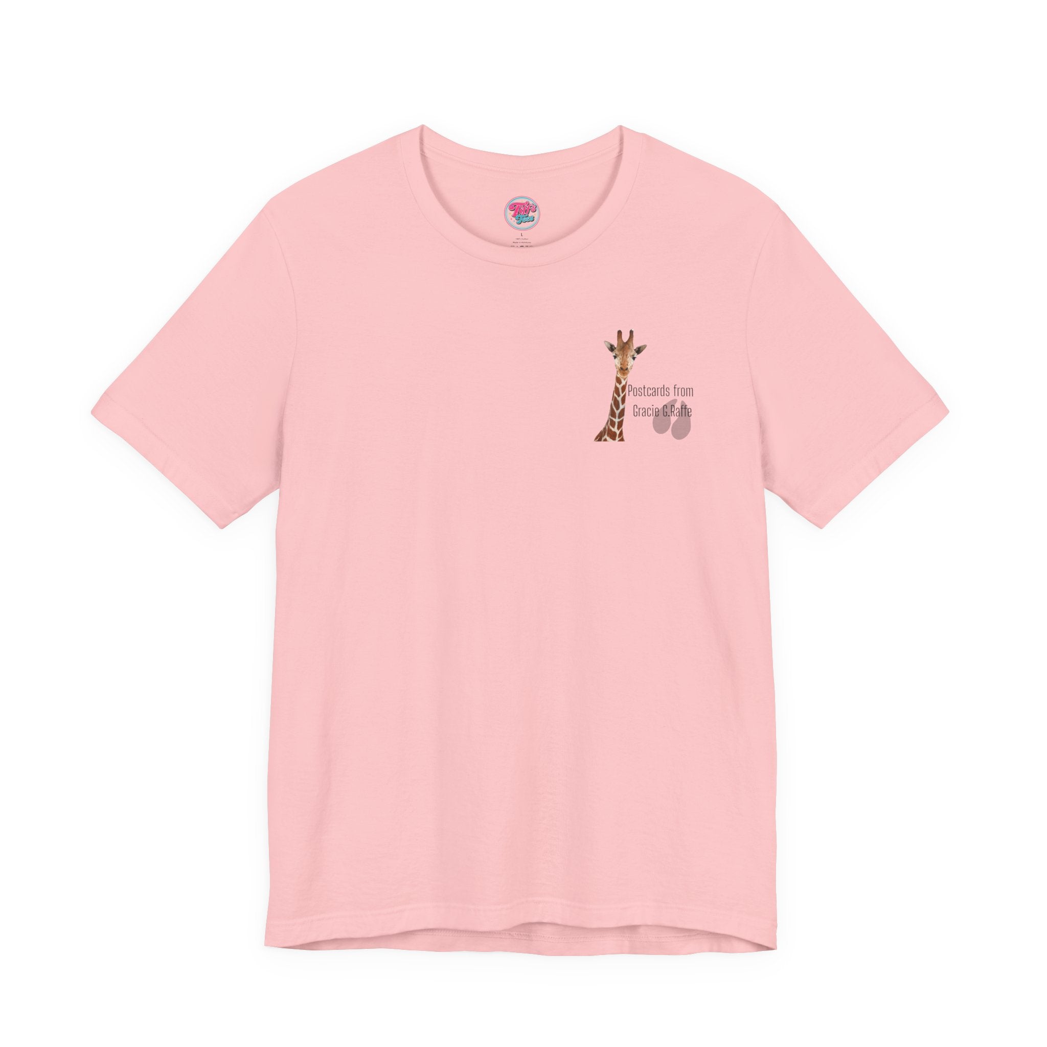Postcard from Gracie Giraffe T-Shirt — 'Wish You Were Here' Vintage Airmail Graphic Tee