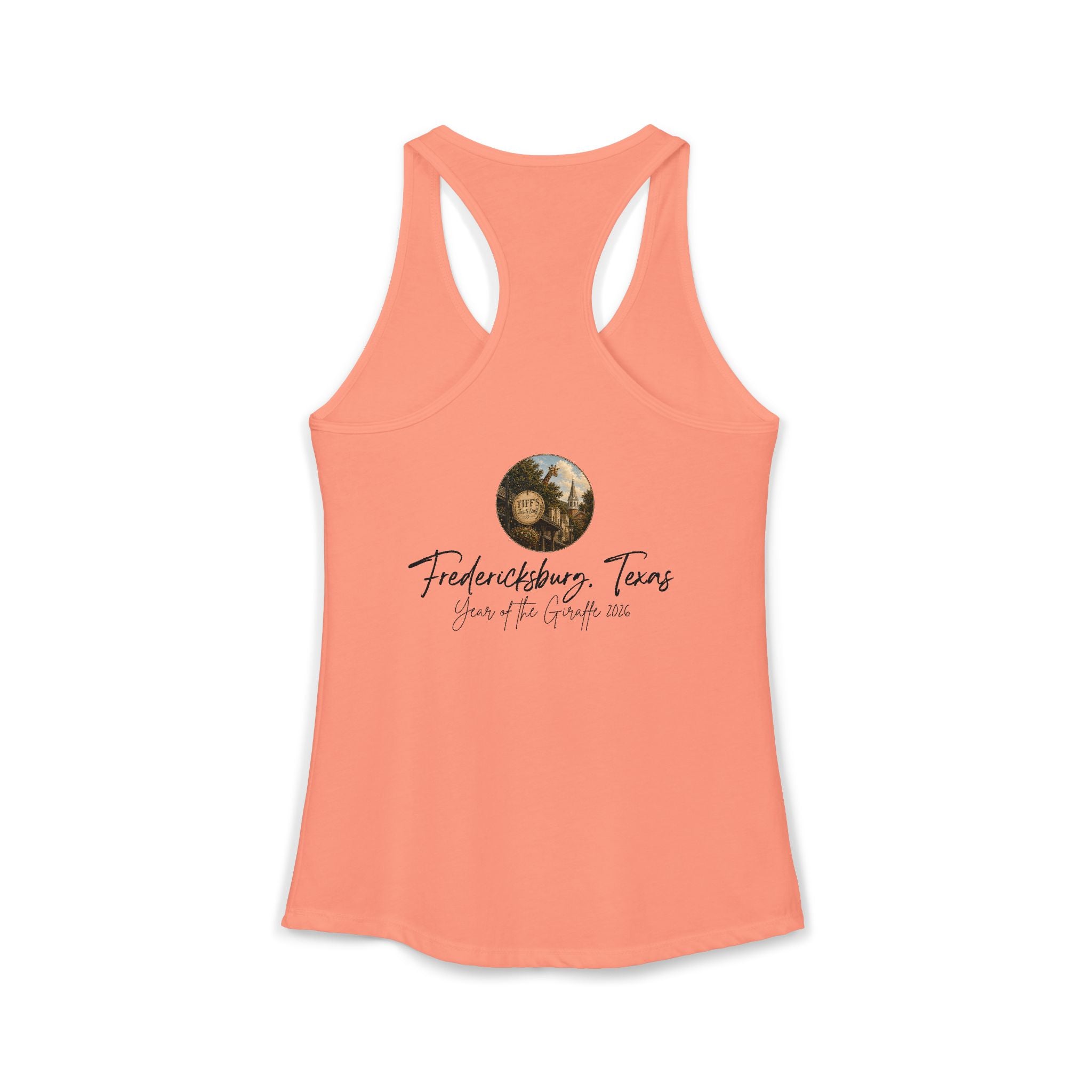 Women's Tank with Vintage Texas Look Featuring One Lost Giraffe