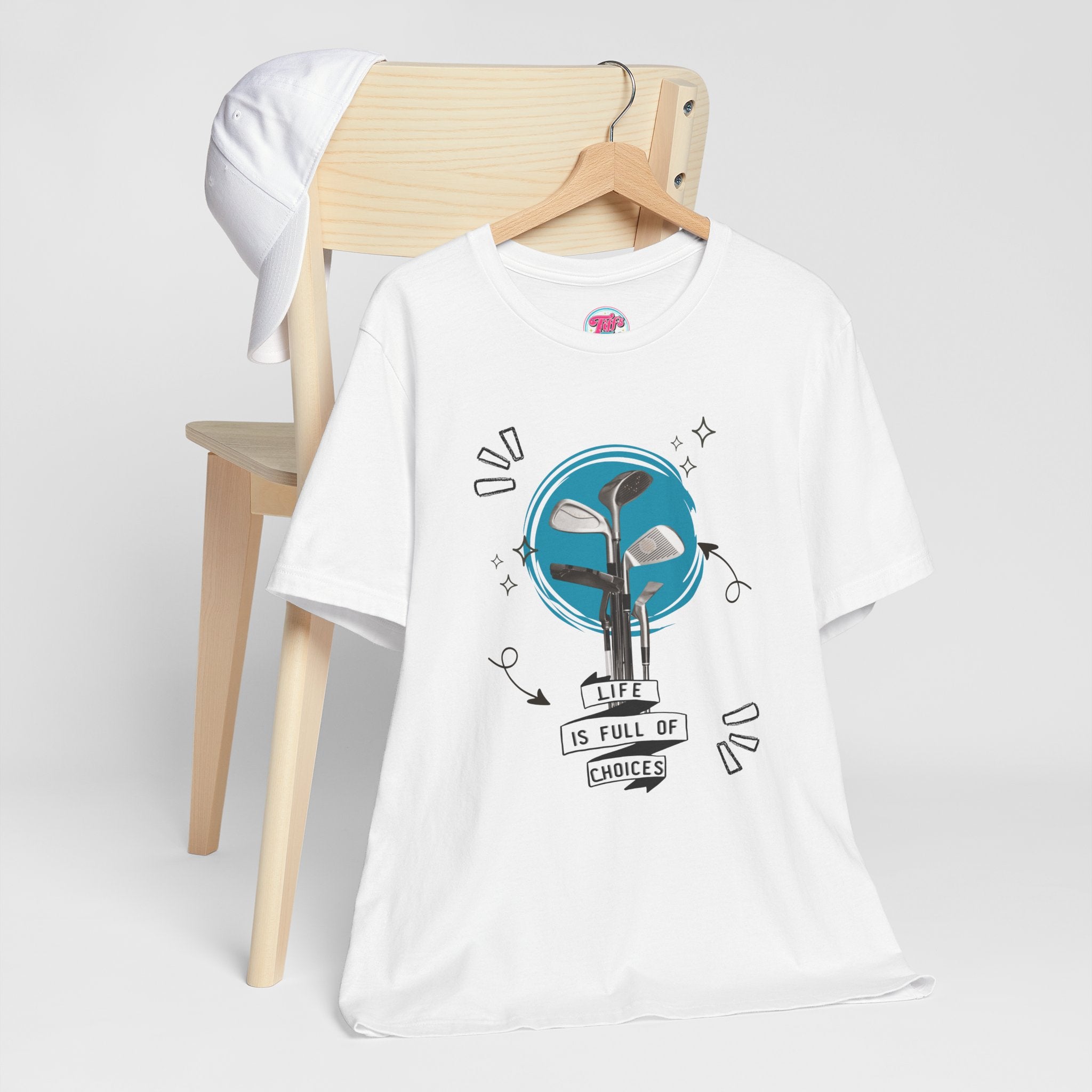 Life Is Full Of Choices Golf Tee – Fun Golf Graphic T-Shirt