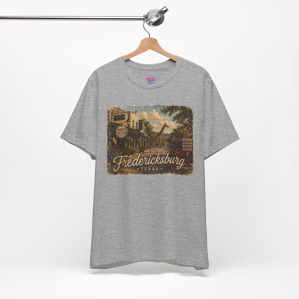 Fredericksburg Texas Vintage Scene Tee featuring Gracie