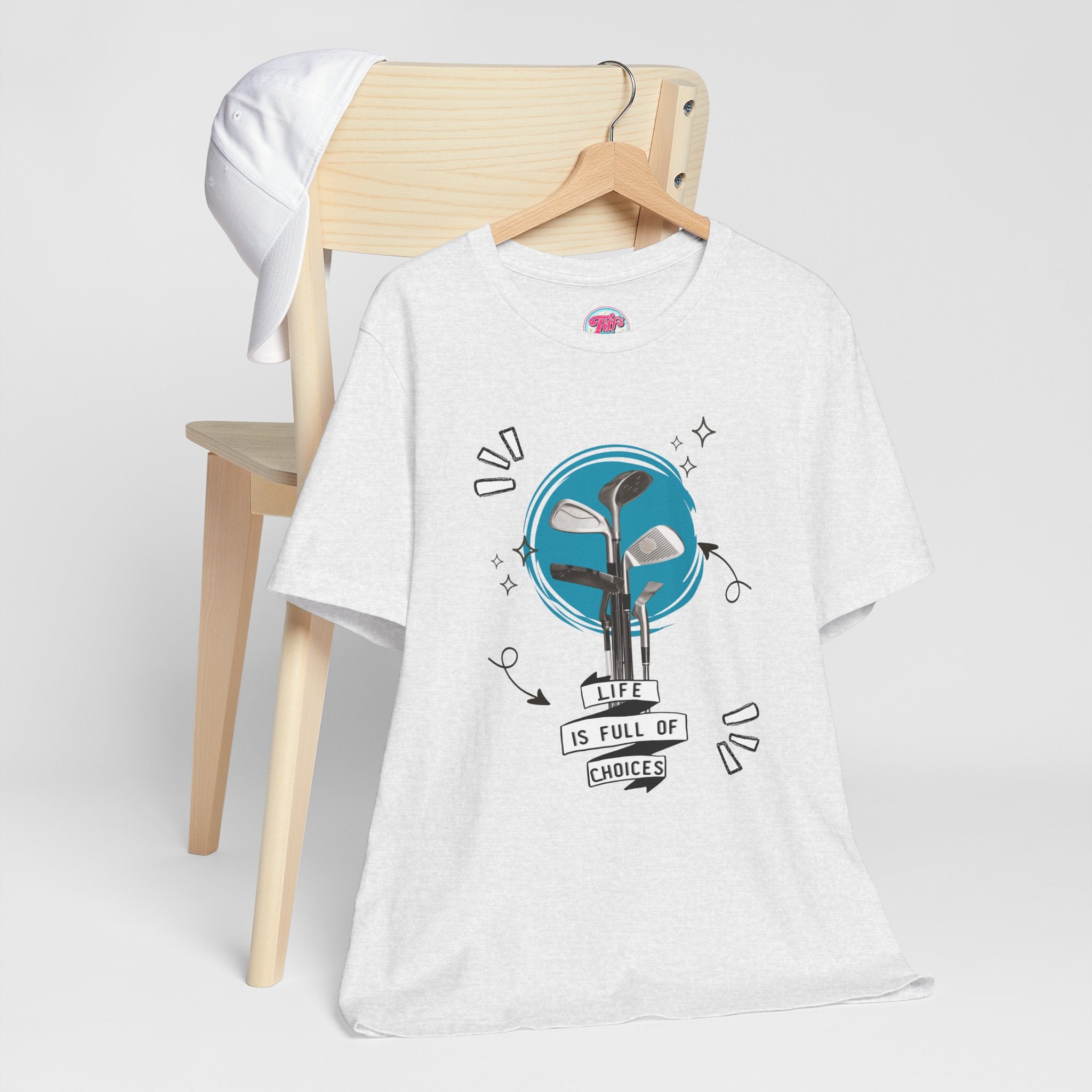 Life Is Full Of Choices Golf Tee – Fun Golf Graphic T-Shirt
