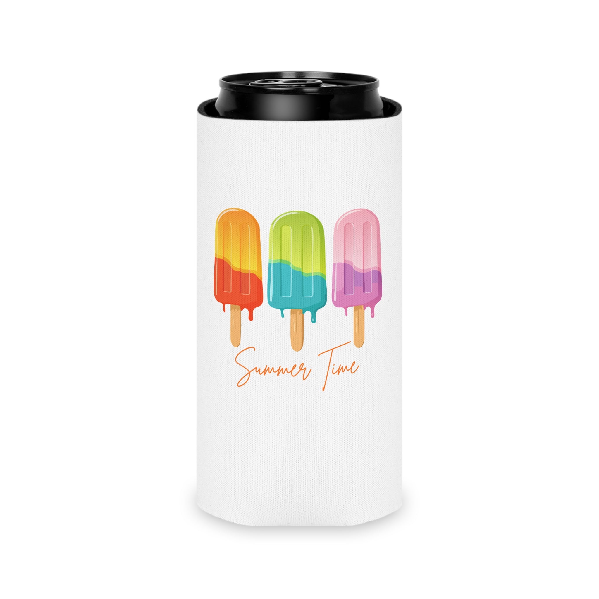 Can Cooler — Summer Time Popsicle Can Cooler