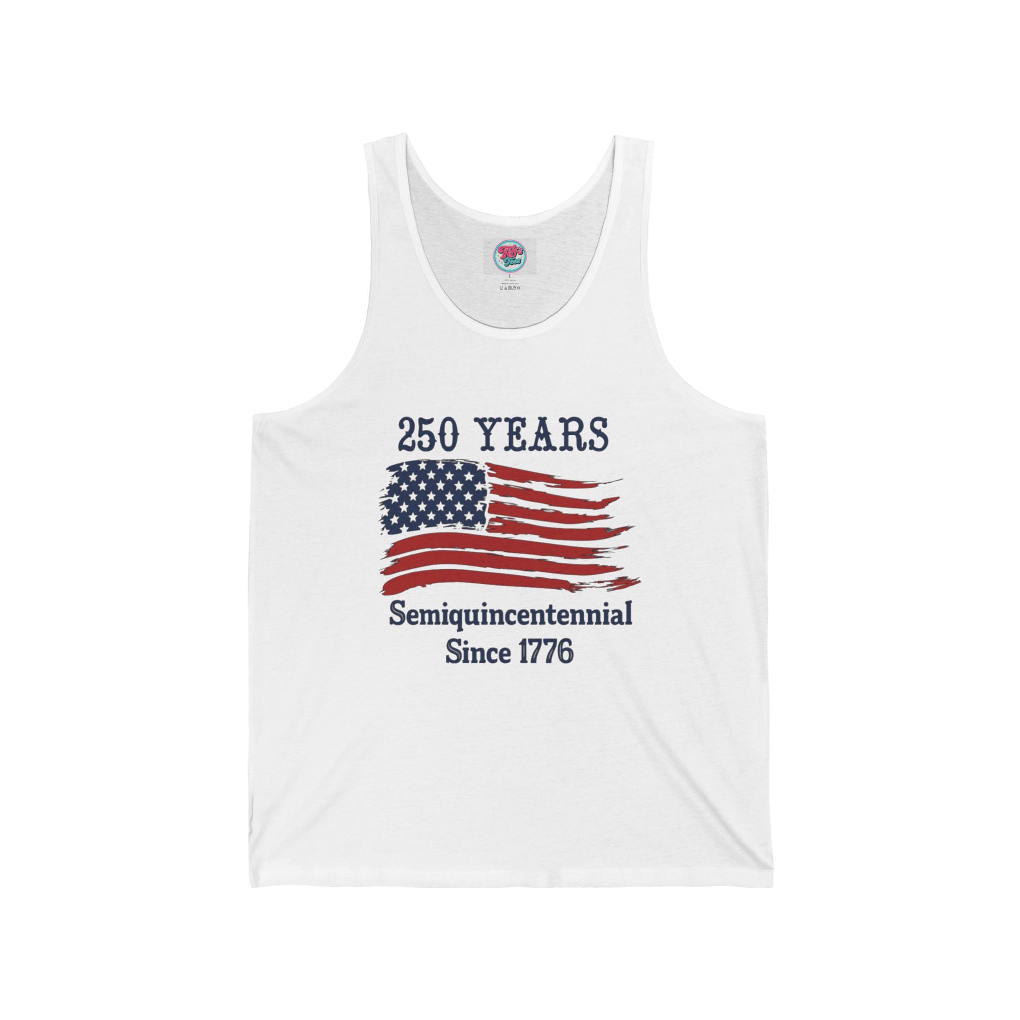 Semiquincentennial 250 Years Flag Muscle Tank — Since 1776 USA Patriotic