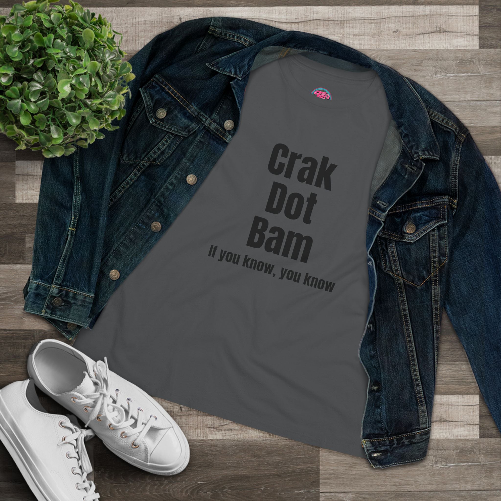 Crak Dot Bam Tee — "If you know, you know" Women's Cotton T‑Shirt