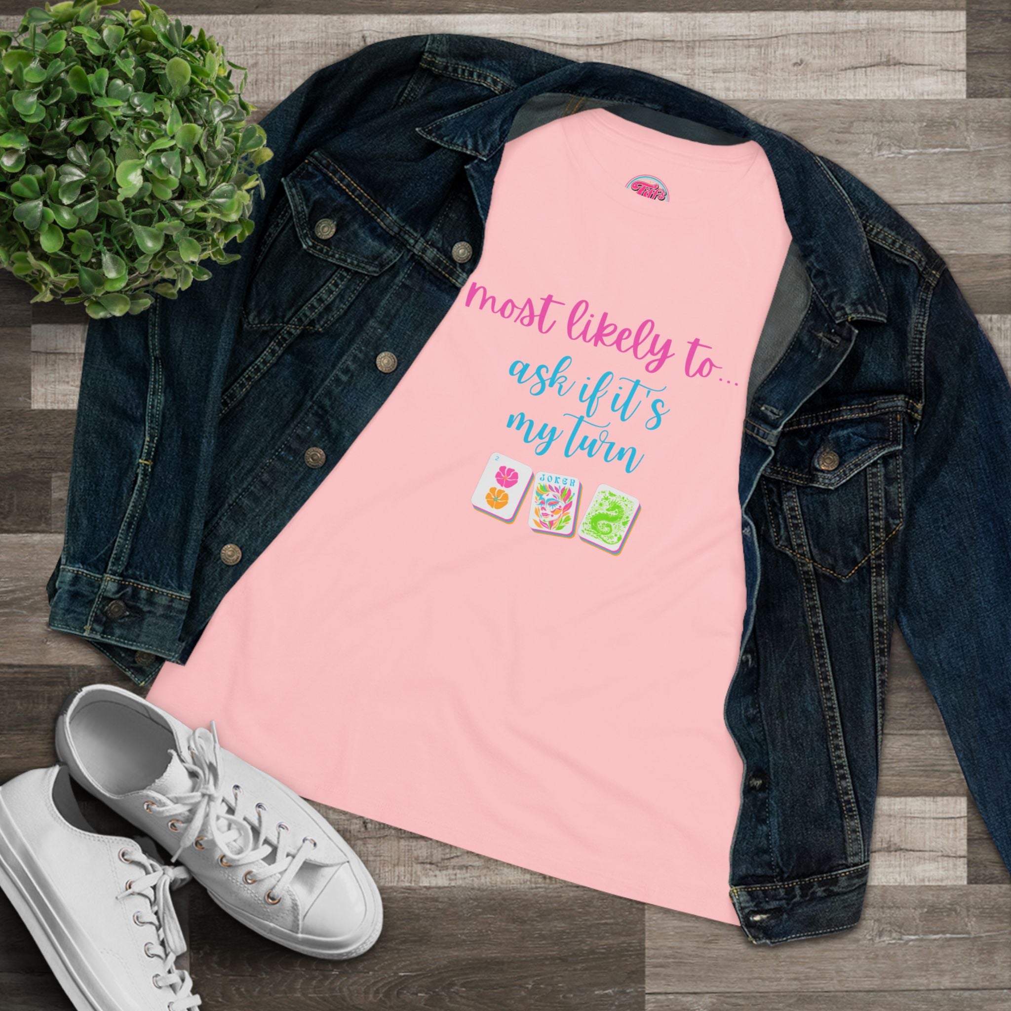 Most Likely to Ask If It's My Turn T‑Shirt — Funny Mahjong Cotton Tee