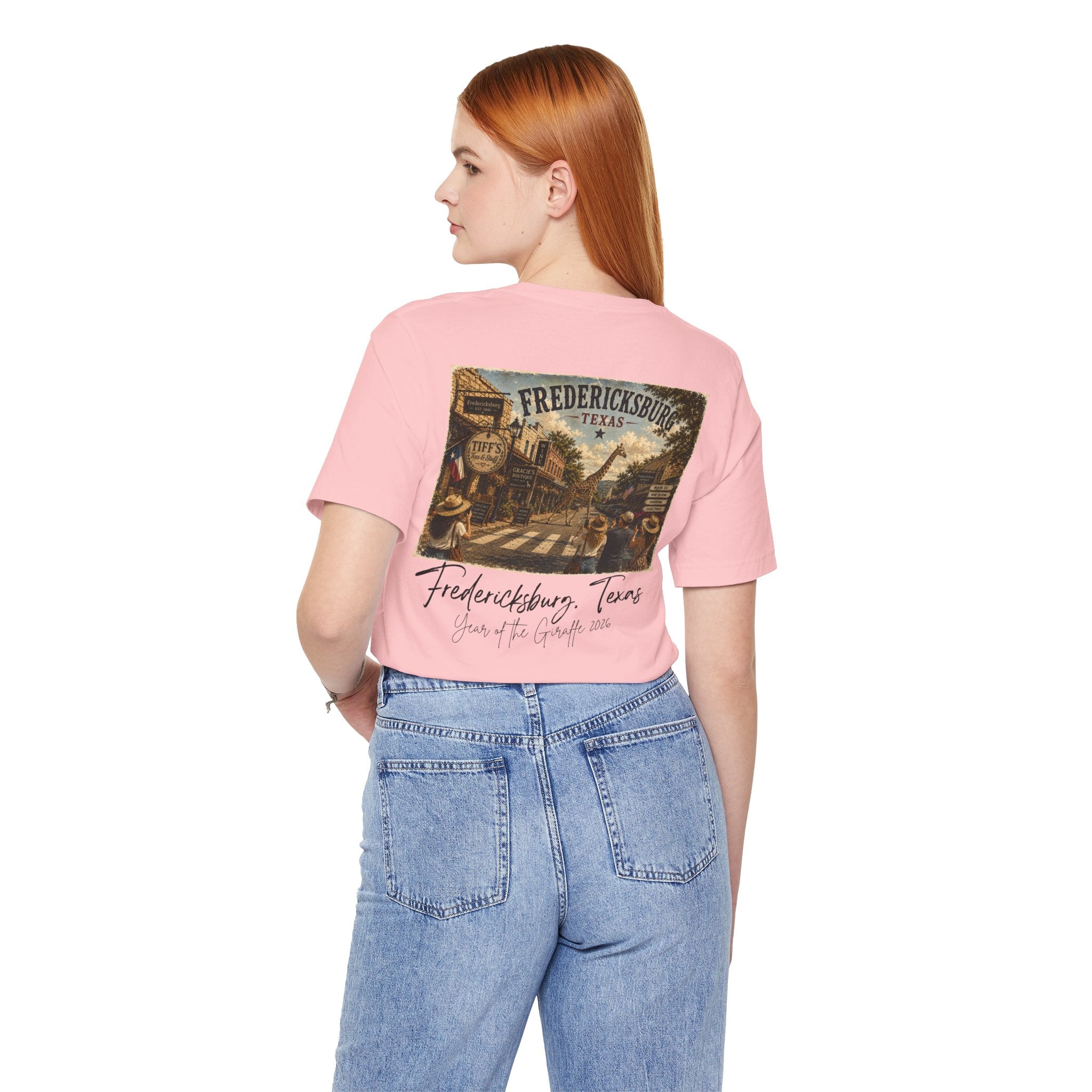 Fredericksburg Texas Vintage Street Scene Tee — Retro Travel Souvenir T-Shirt