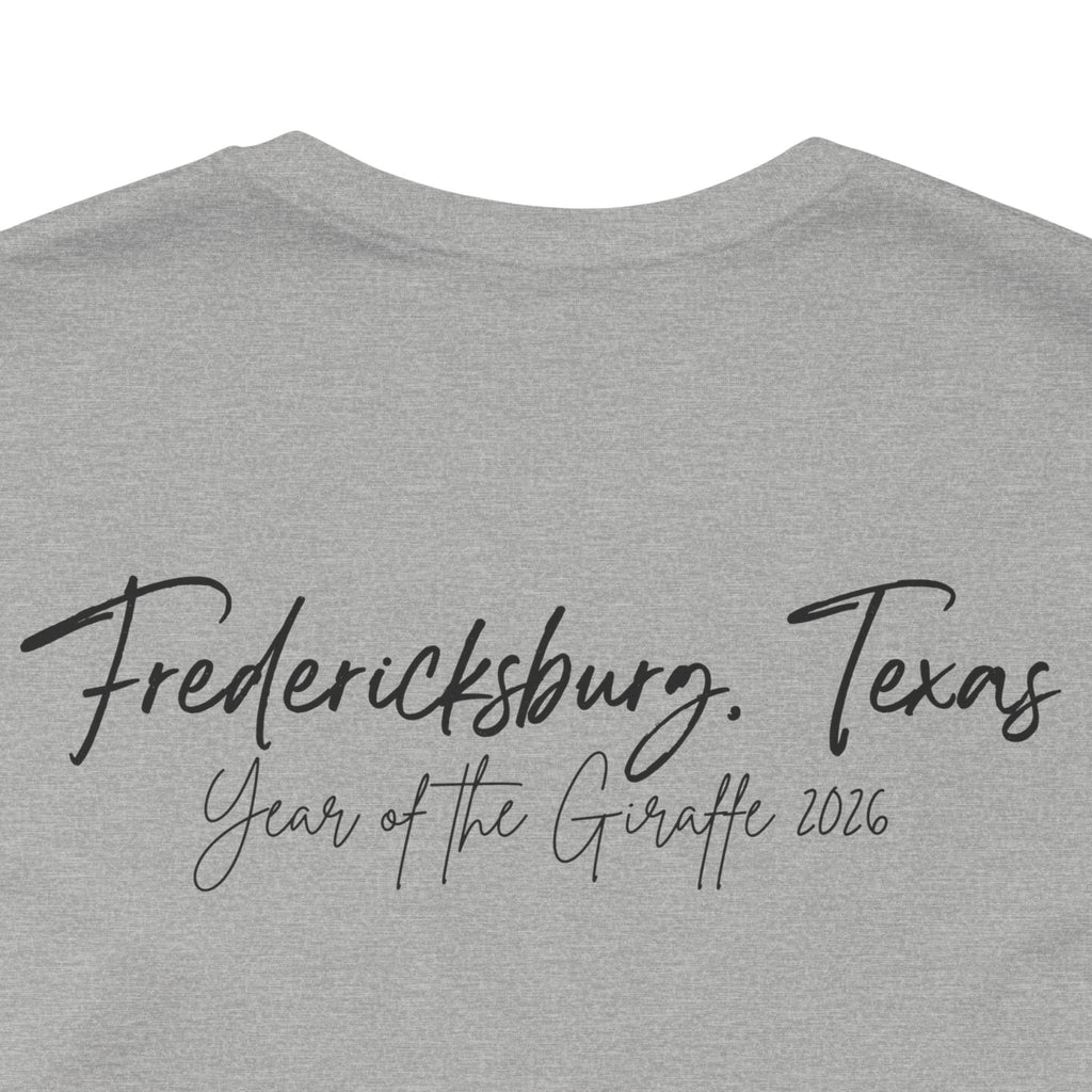Giraffe Polaroid Photo Tee — "Love, Gracie G.Raffe" Graphic T-Shirt