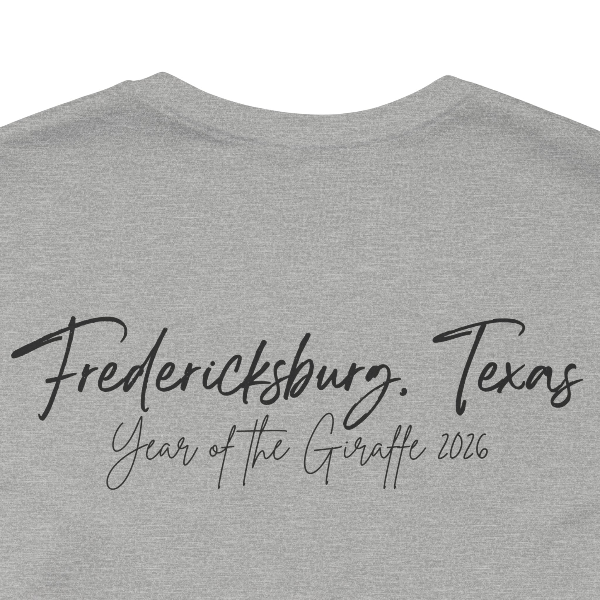 Giraffe Polaroid Photo Tee — "Love, Gracie G.Raffe" Graphic T-Shirt