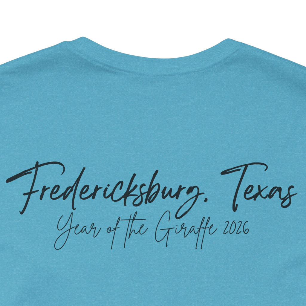 Giraffe Polaroid Photo Tee — "Love, Gracie G.Raffe" Graphic T-Shirt