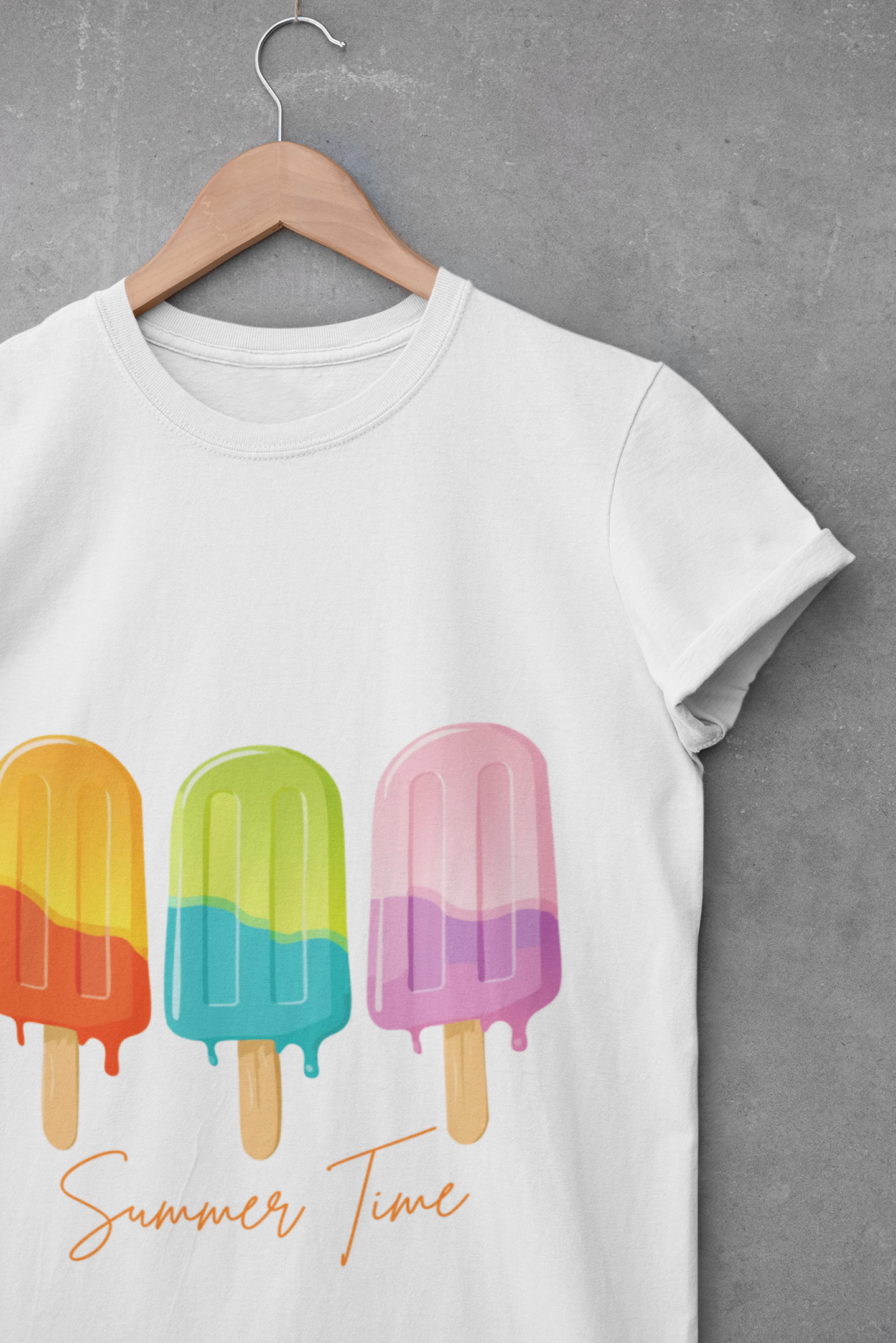 Popsicle Trio Graphic T-Shirt — Colorful Summer Vibes Tee