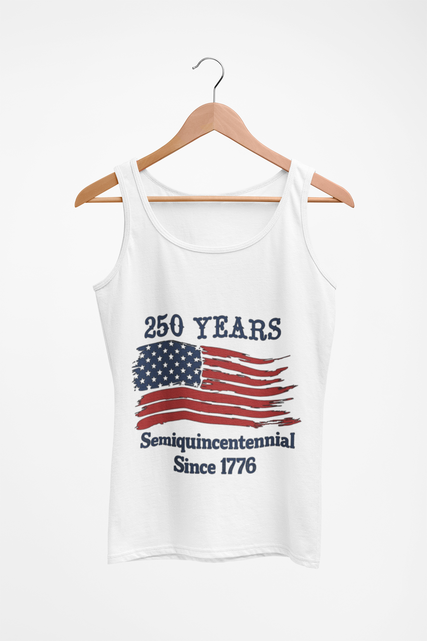 Semiquincentennial 250 Years Flag Muscle Tank — Since 1776 USA Patriotic