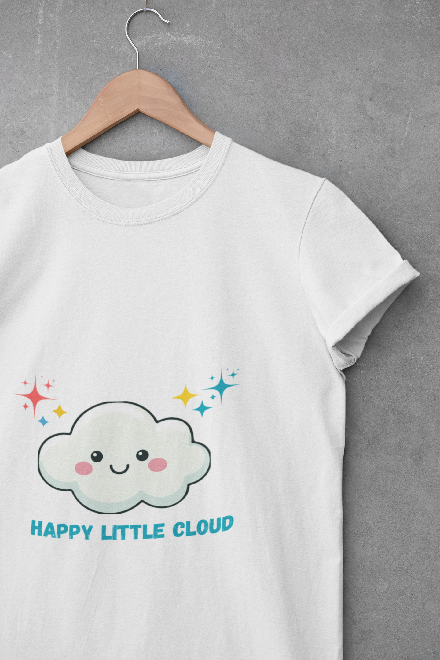 Happy Little Cloud Crop Top — Cute Kawaii Festival Tee for Women