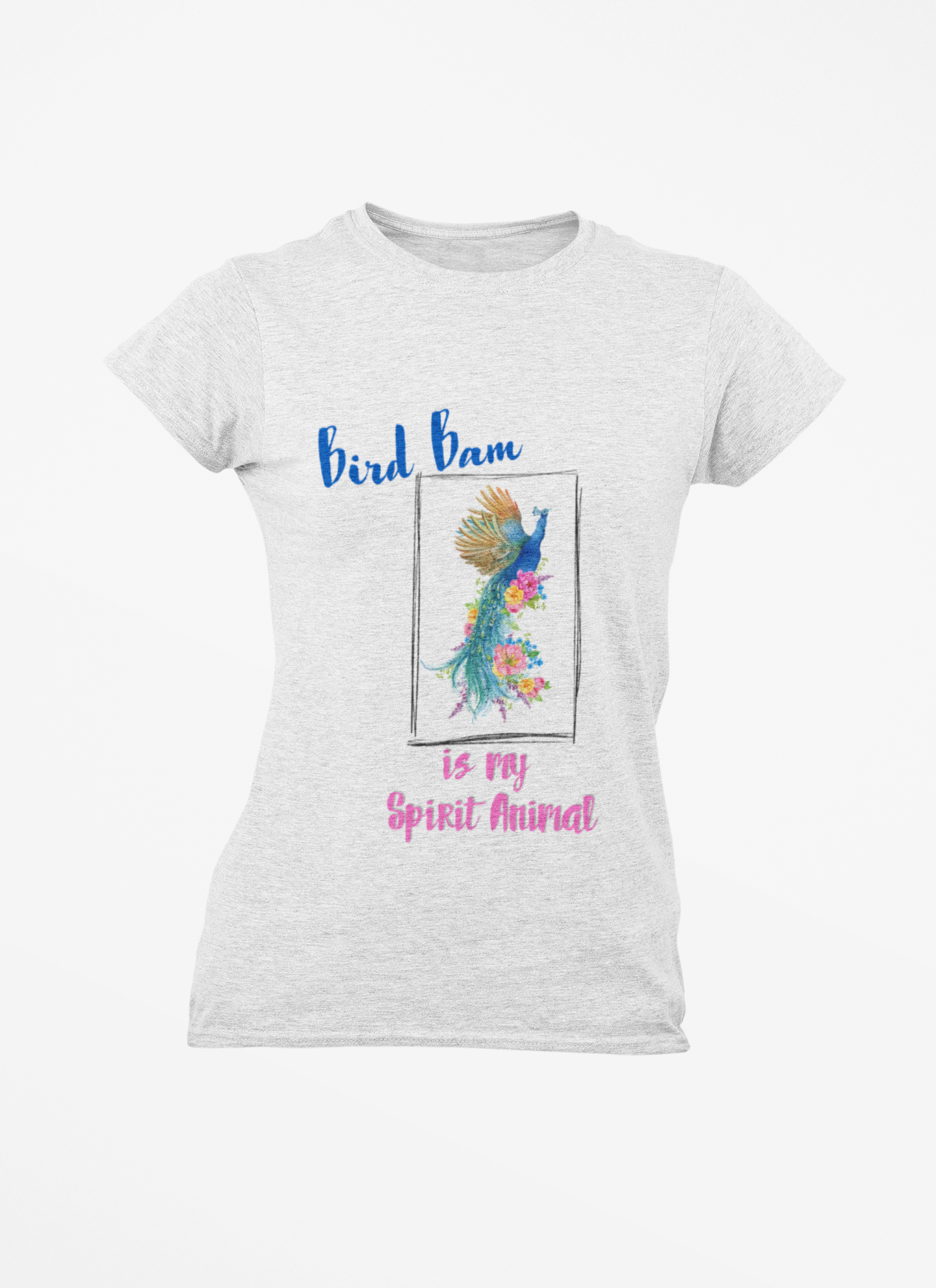 Bird Bam Is My Spirit Animal Tee — Women's Cotton Graphic Mahjong Shirt