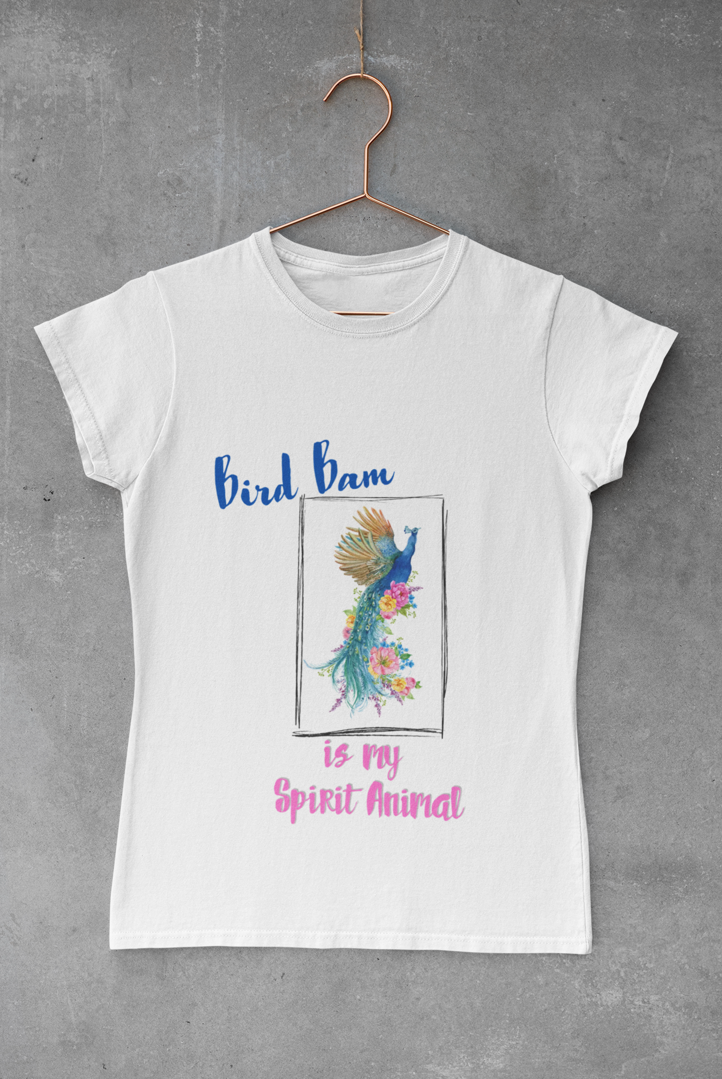 Bird Bam Is My Spirit Animal Tee — Women's Cotton Graphic Mahjong Shirt