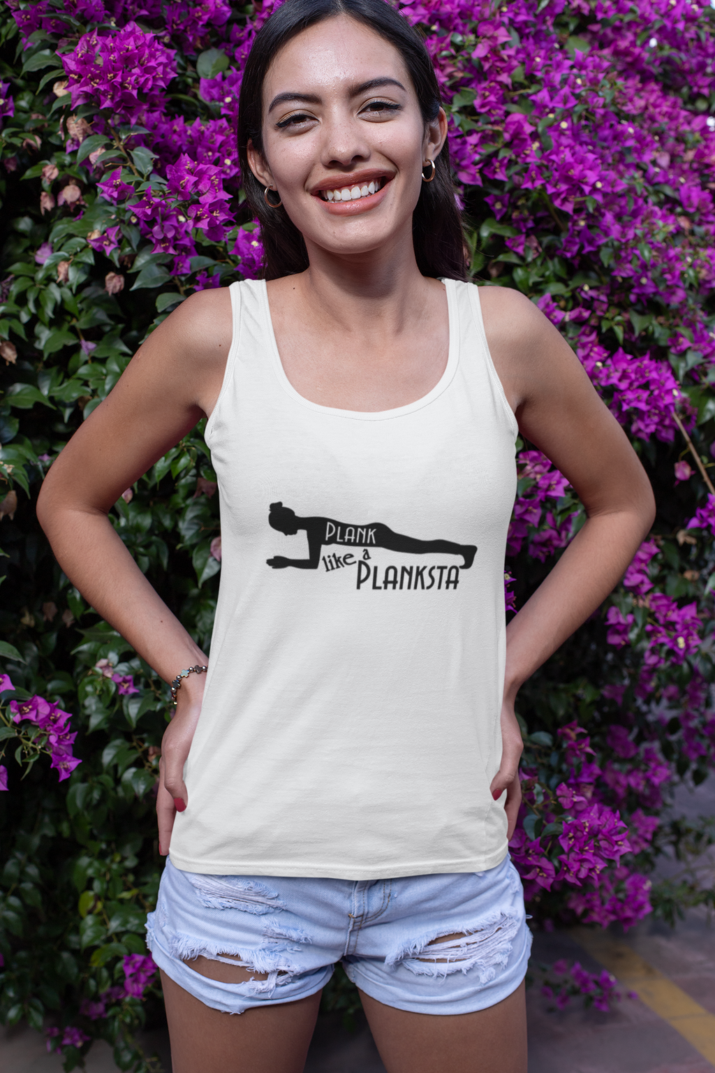 Plank Like a Planksta Tank Top — Funny Fitness Workout Tank