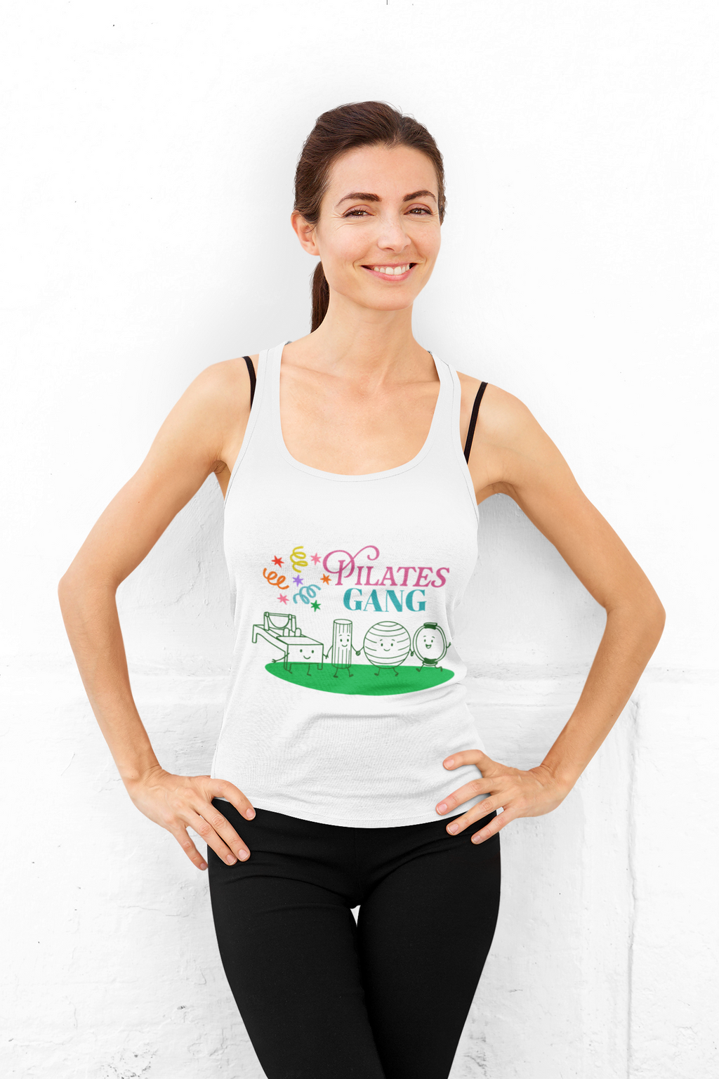 Pilates Gang Tank Top — Cute Pilates Graphic Workout Tank