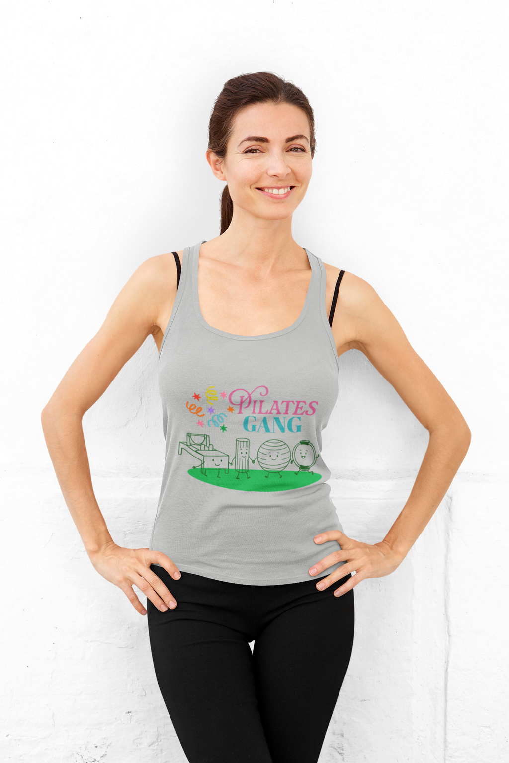 Pilates Gang Tank Top — Cute Pilates Graphic Workout Tank
