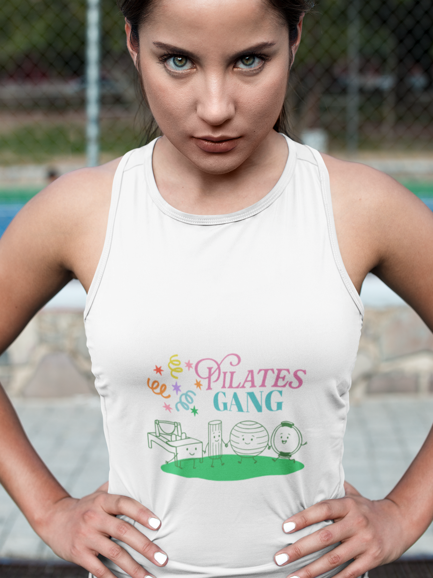 Pilates Gang Women's Crop Top — Cute Pilates Studio Tank for Fitness Lovers