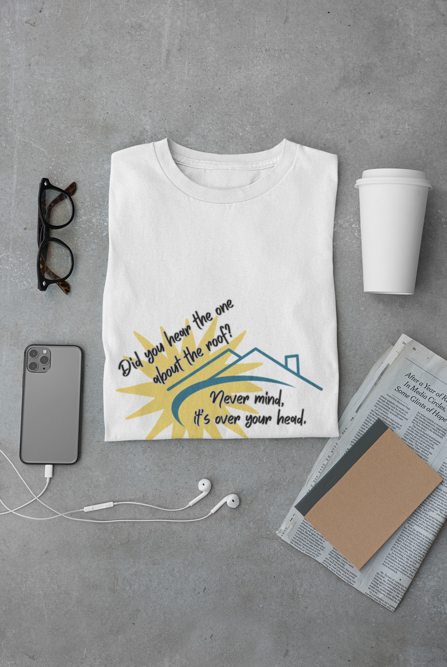 Funny Pun Dad Joke T‑Shirt — "Never mind, it's over your head" Graphic Tee