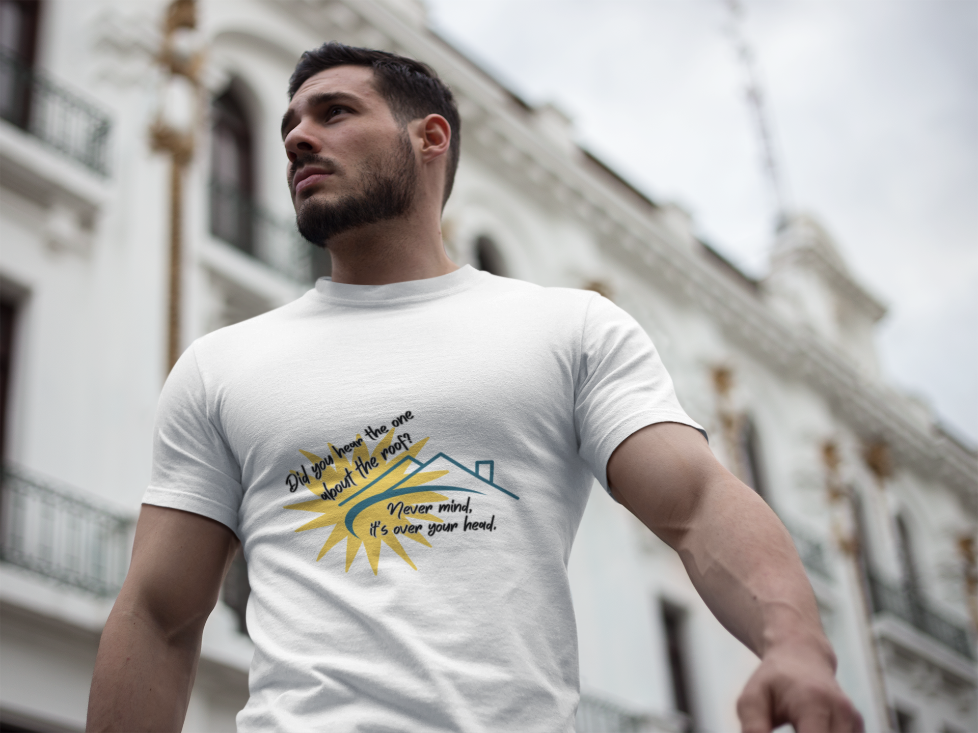 Funny Pun Dad Joke T‑Shirt — "Never mind, it's over your head" Graphic Tee
