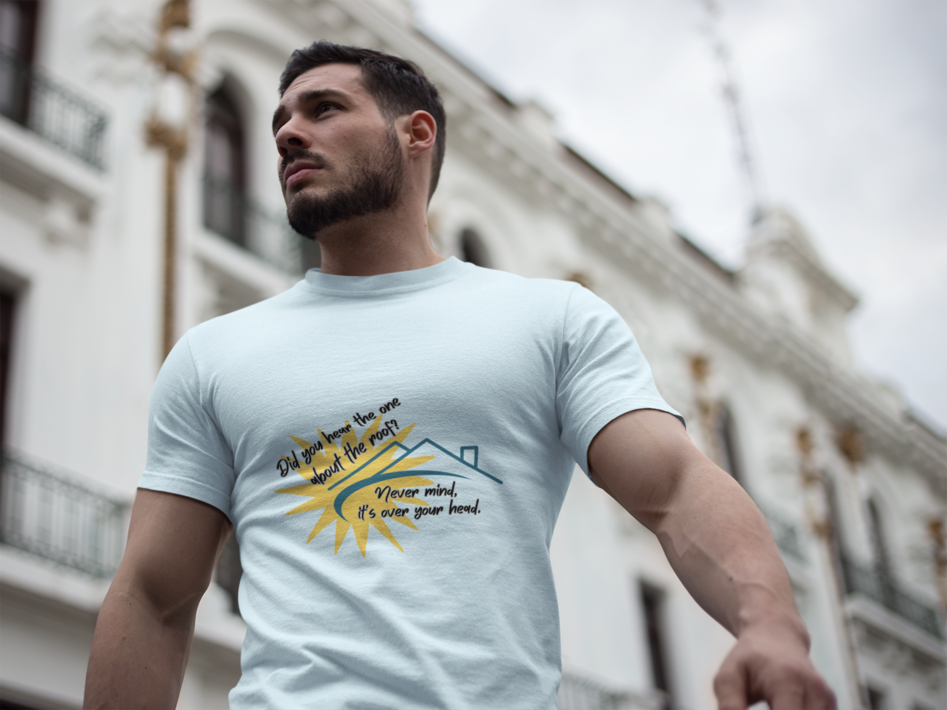 Funny Pun Dad Joke T‑Shirt — "Never mind, it's over your head" Graphic Tee