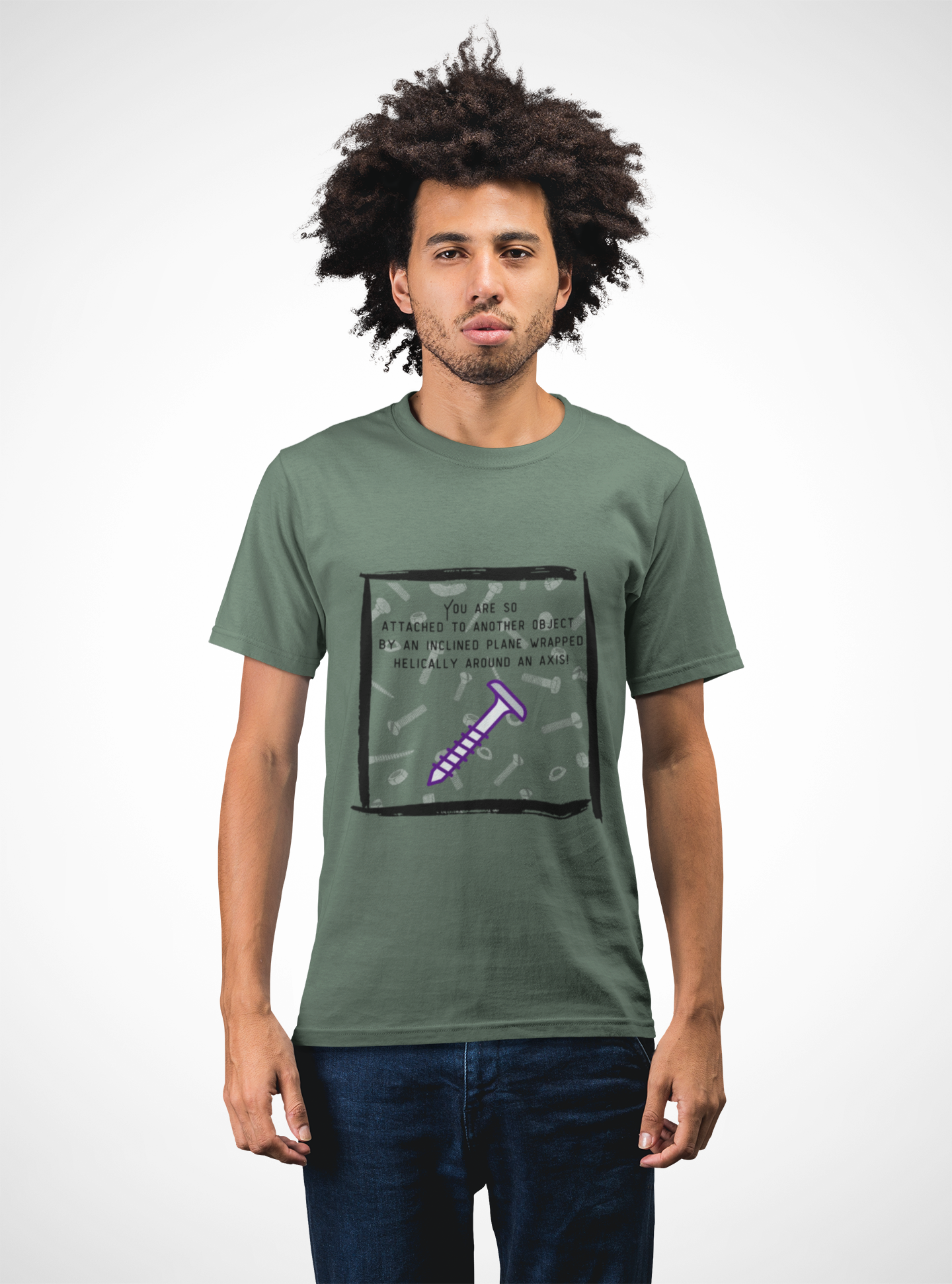 Screw You Funny Graphic T-Shirt — 'You Are So Attached...' Screw Joke Tee