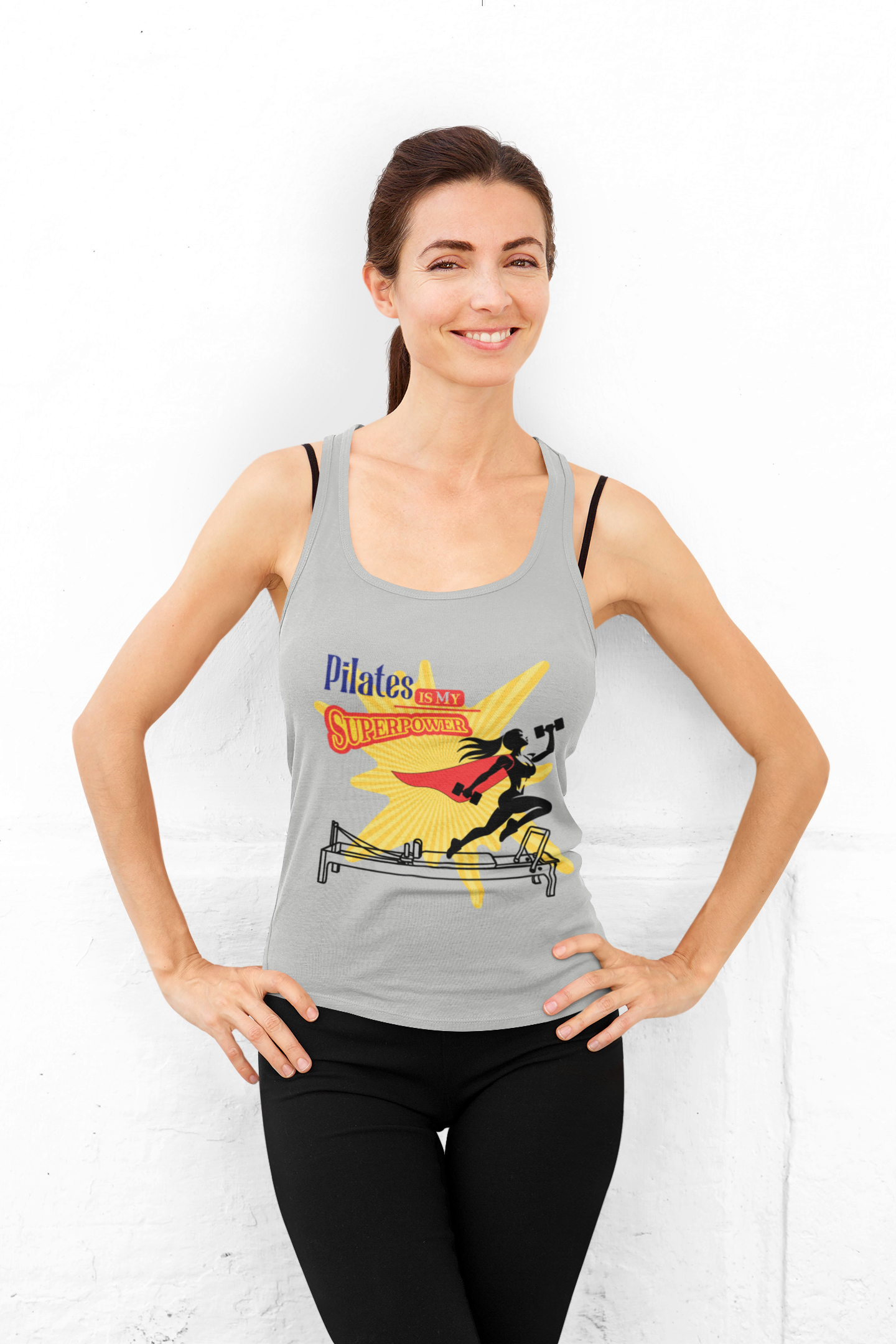 Pilates Is My Superpower Muscle Tank