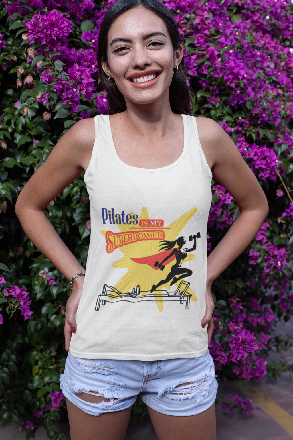 Pilates Is My Superpower Muscle Tank