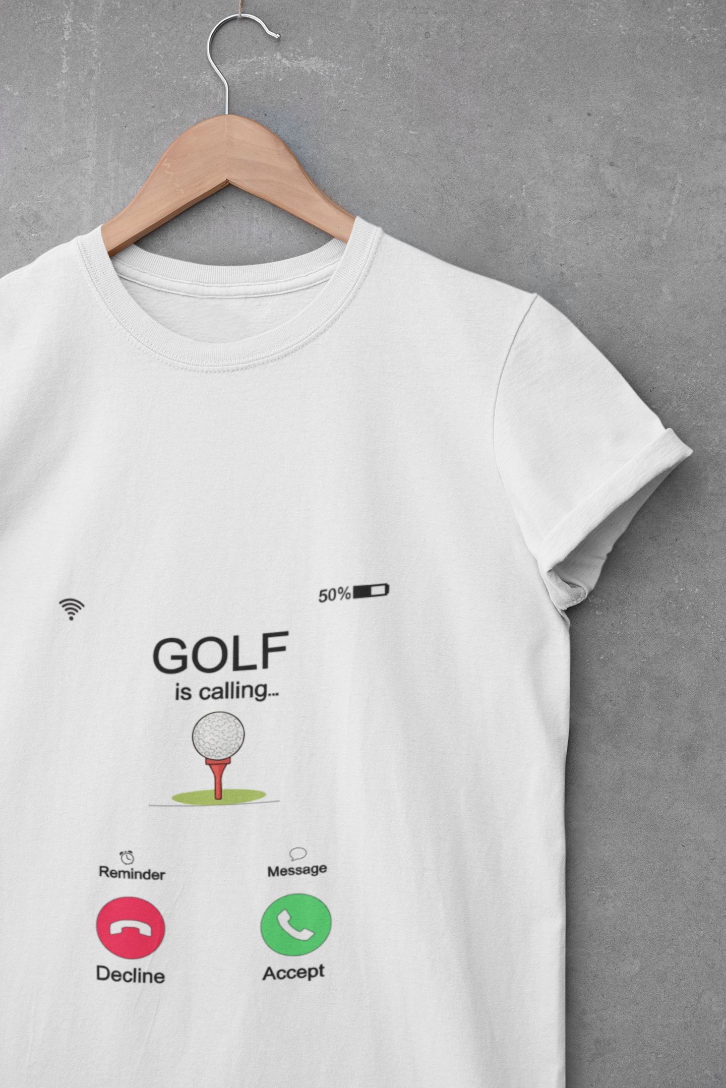 Golf Is Calling Crop Top — Women's Golf Tee with 'Golf is calling' Call Screen Design