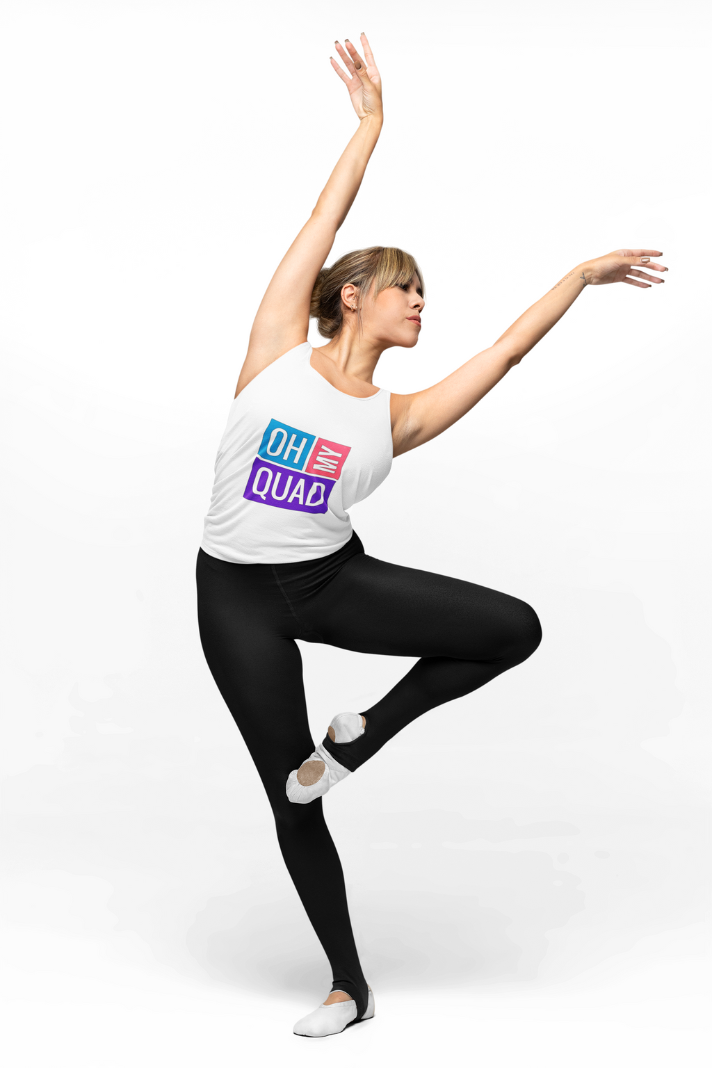 Oh My Quad Crop Top — Funny Fitness Pilates, Gym Tank for Women