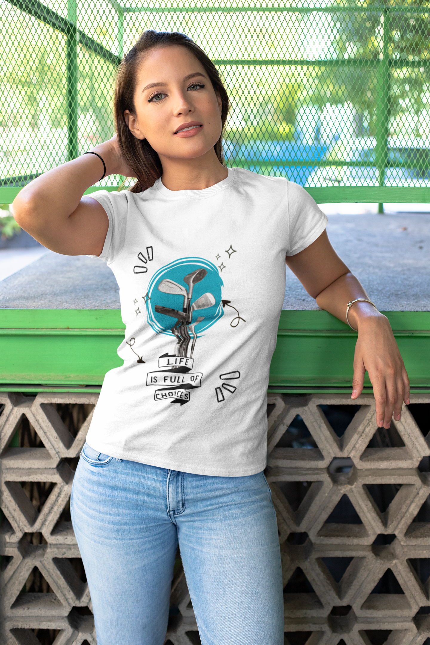 Life Is Full Of Choices Golf Tee – Fun Golf Graphic T-Shirt