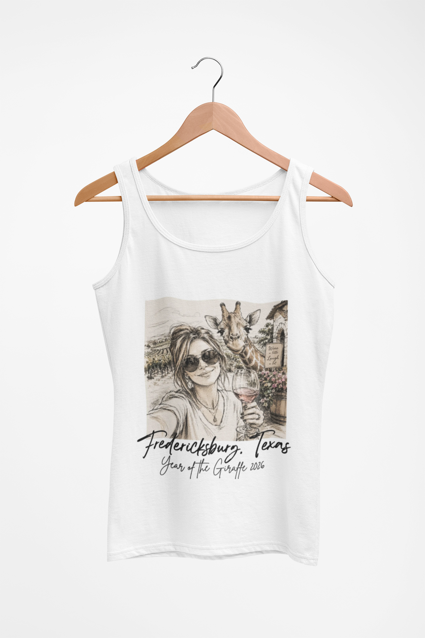 Fredericksburg Texas Vintage Photo Tank Top — Vacation Souvenir Tank