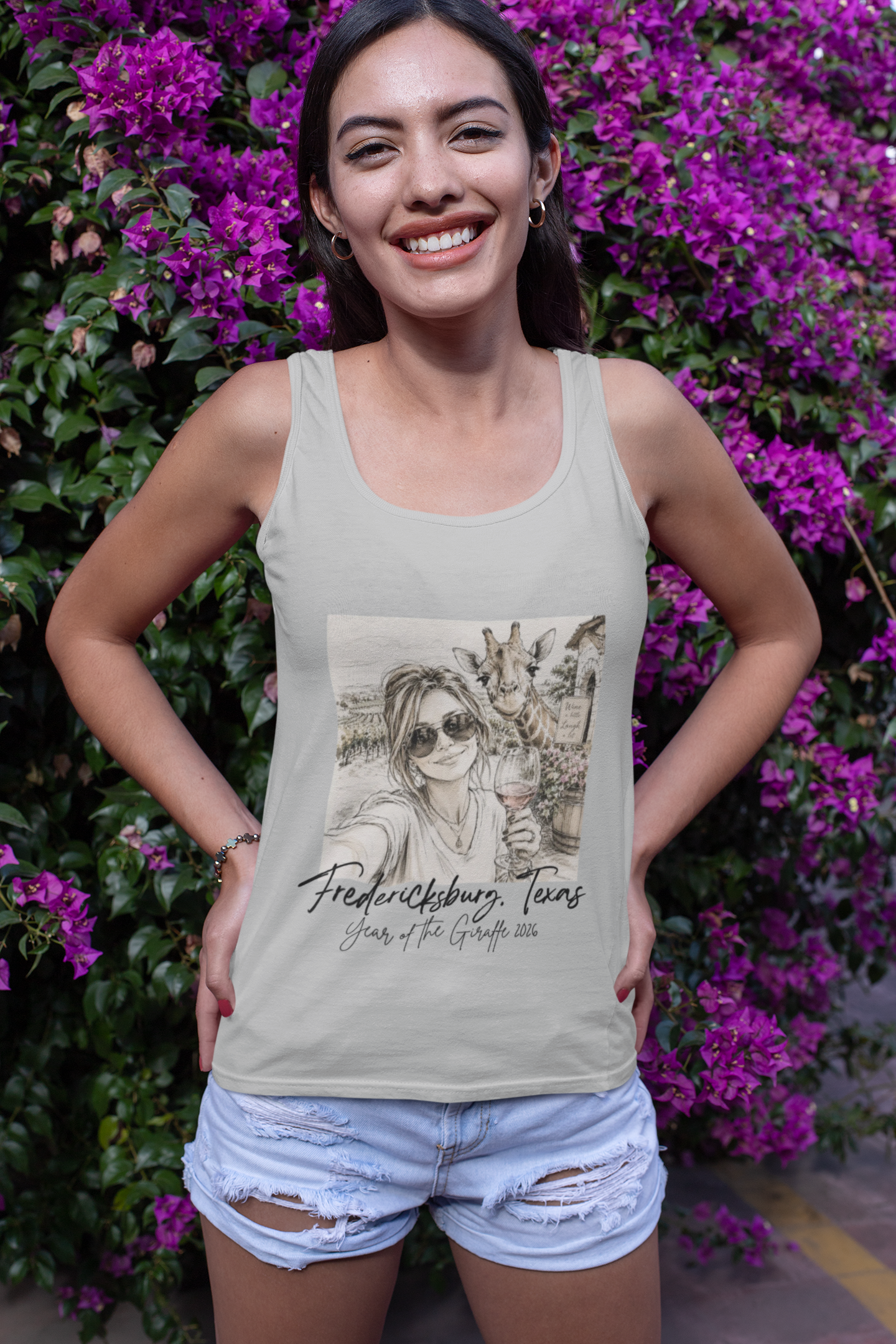 Fredericksburg Texas Vintage Photo Tank Top — Vacation Souvenir Tank