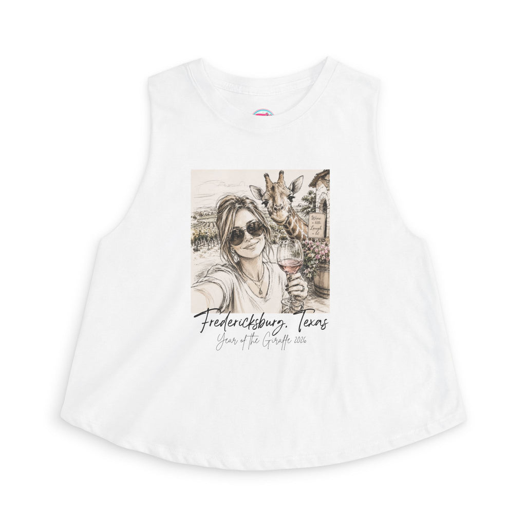 Fredericksburg, Texas Crop Top — Wine & Giraffe Travel Graphic Tank
