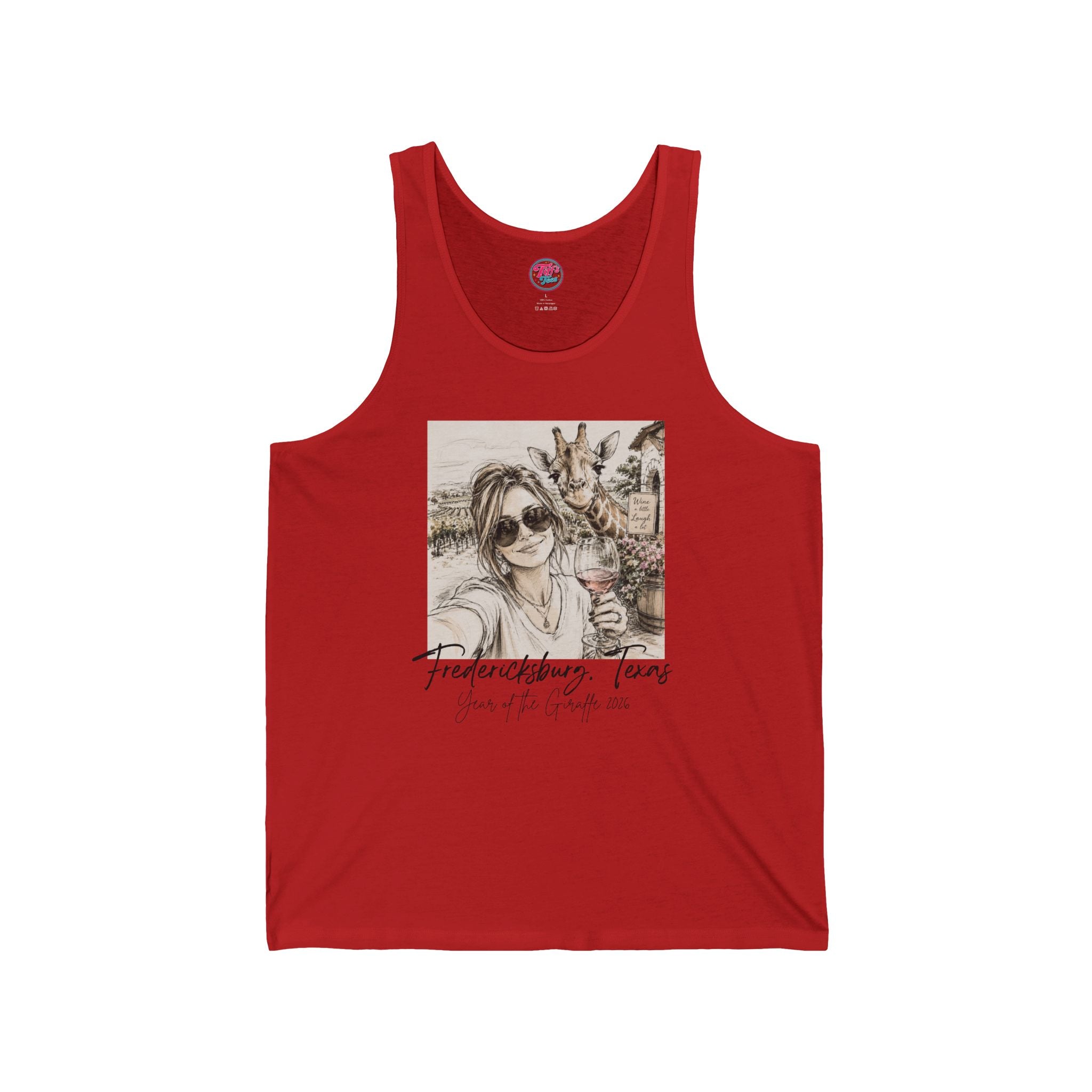 Fredericksburg Texas Vintage Photo Tank Top — Vacation Souvenir Tank