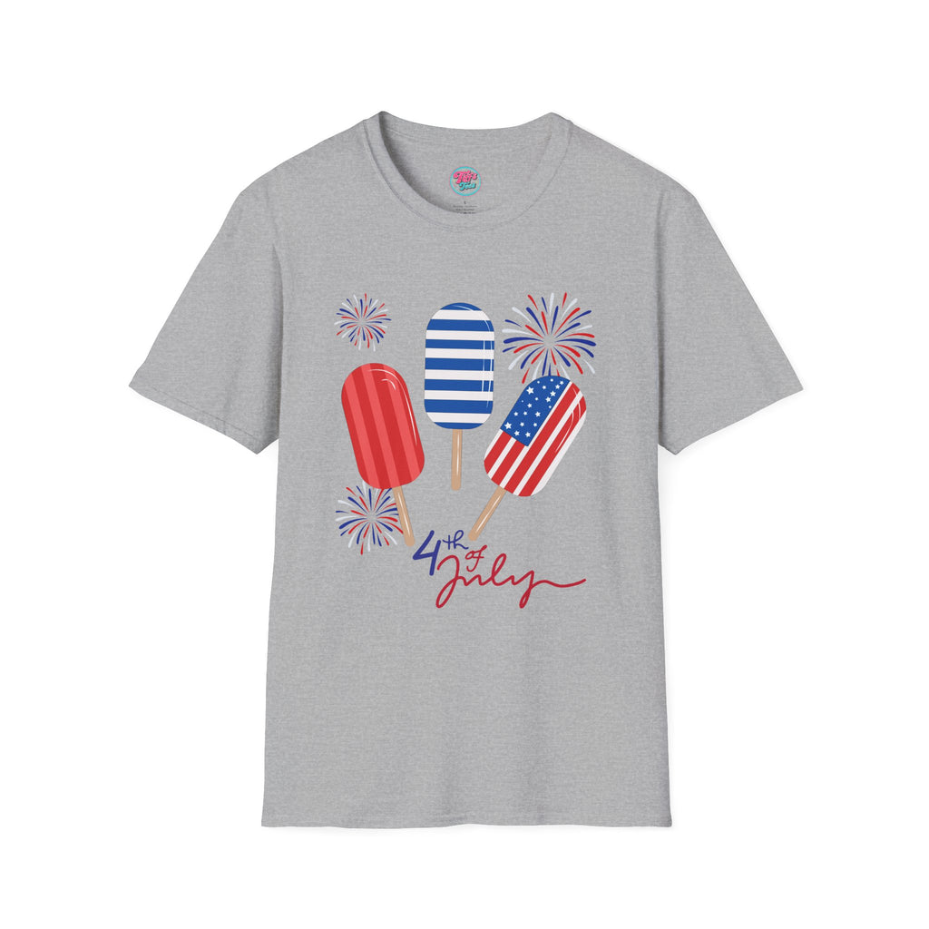 4th of July Popsicle T-Shirt — Patriotic Fireworks Summer Tee