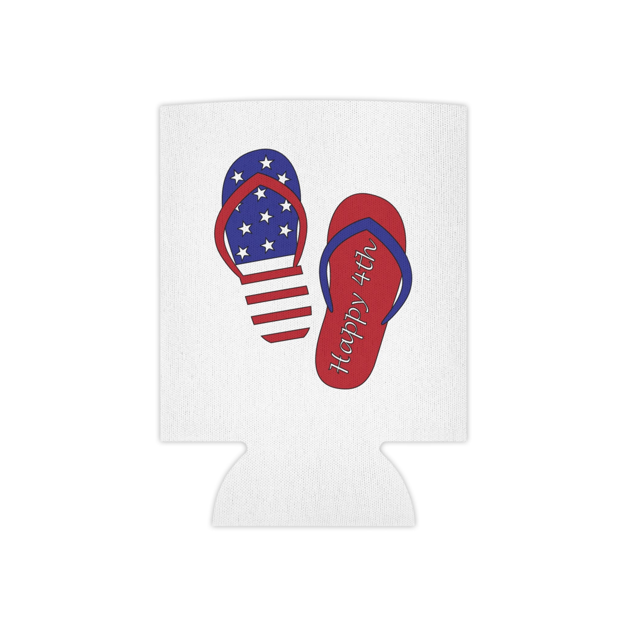 Flip Flop Can Cooler Celebrating 4th of July