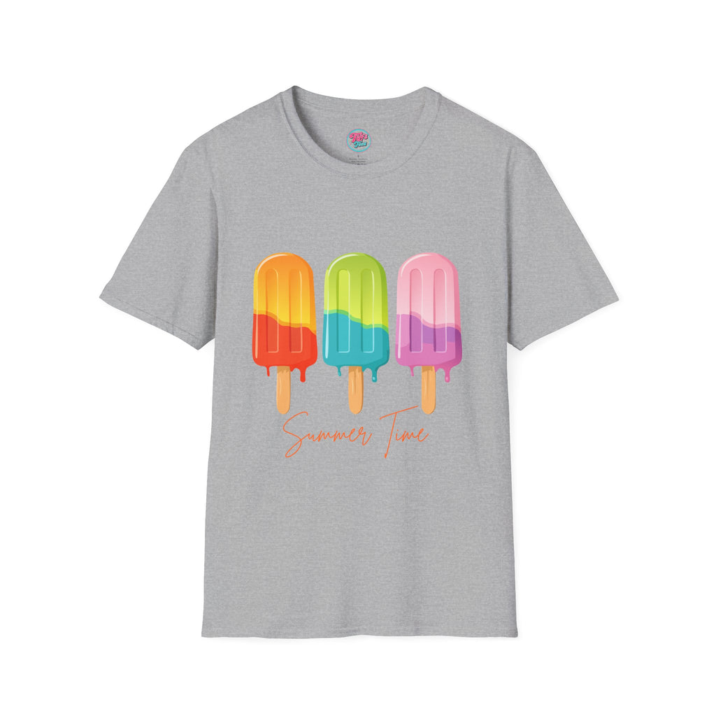 Popsicle Trio Graphic T-Shirt — Colorful Summer Vibes Tee