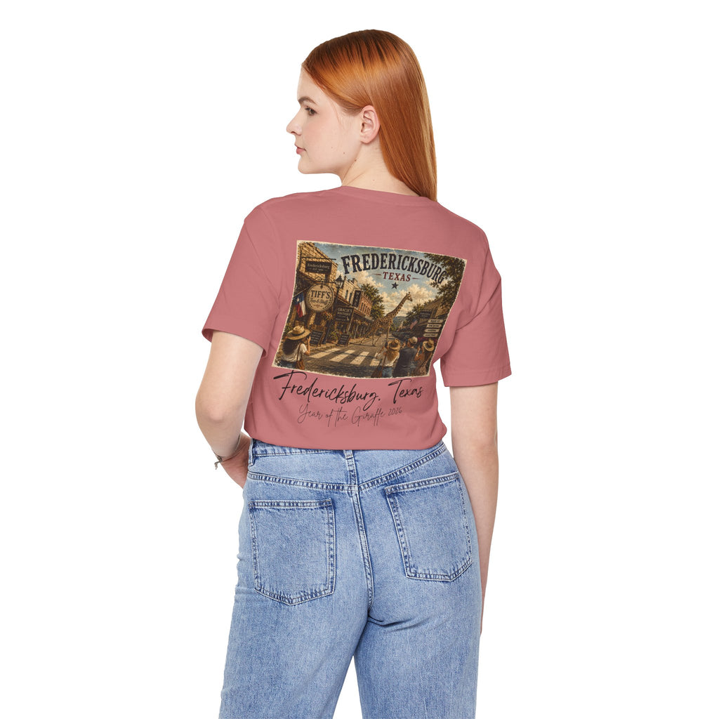 Fredericksburg Texas Vintage Street Scene Tee — Retro Travel Souvenir T-Shirt