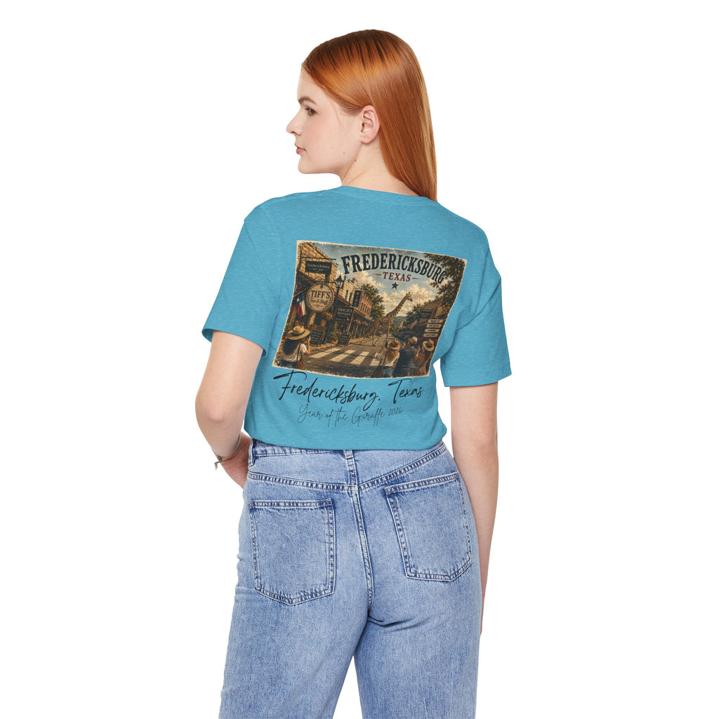 Fredericksburg Texas Vintage Street Scene Tee — Retro Travel Souvenir T-Shirt