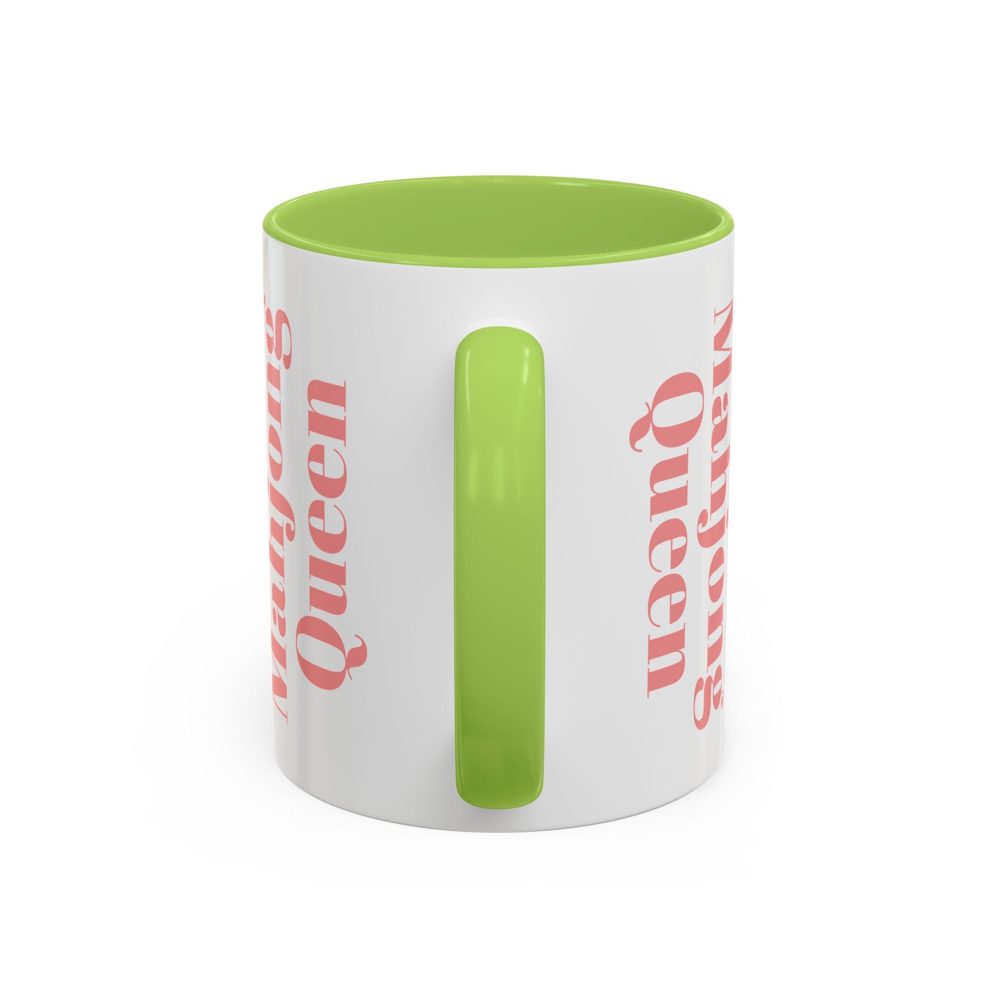 Mahjong Queen Accent Coffee Mug – Retro Tile Design, 11 oz