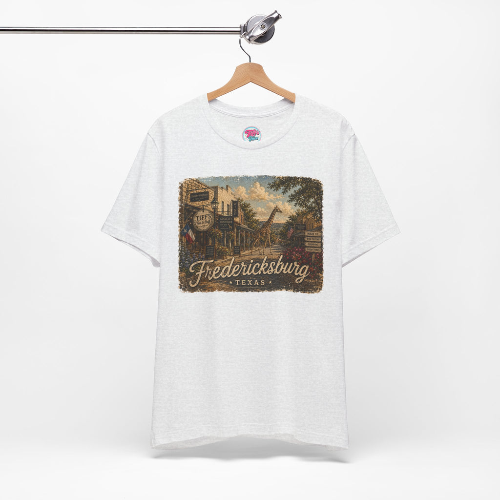 Fredericksburg Texas Vintage Scene Tee featuring Gracie