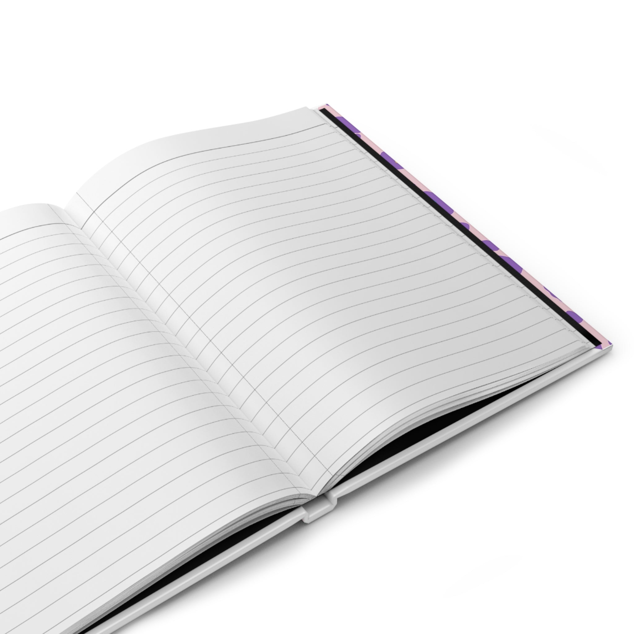 Pink Purple Leopard Hardcover Journal — Colorful Animal Print Notebook